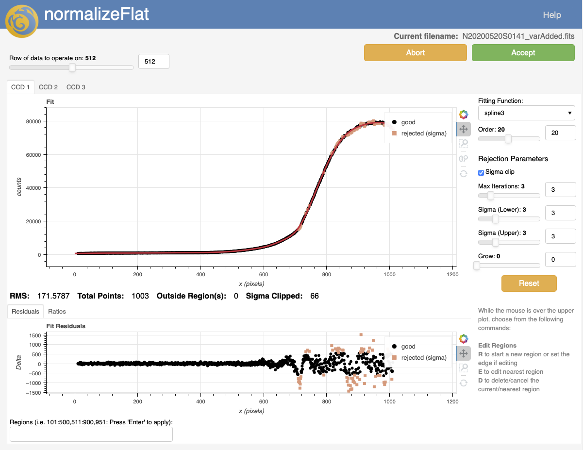 10. Interactive tools — Tutorial Series - GMOS Longslit Data Reduction ...
